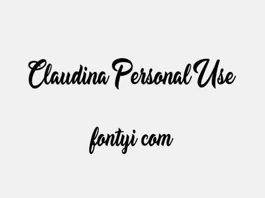 Claudina Personal Use