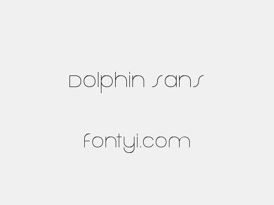Dolphin Sans