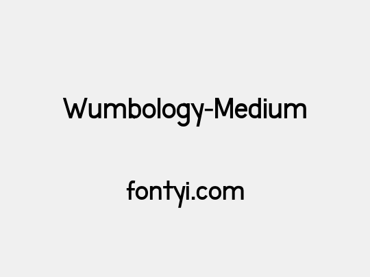 Wumbology-Medium