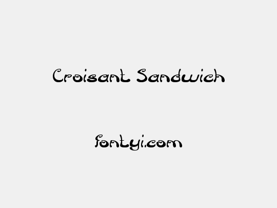 Croisant Sandwich