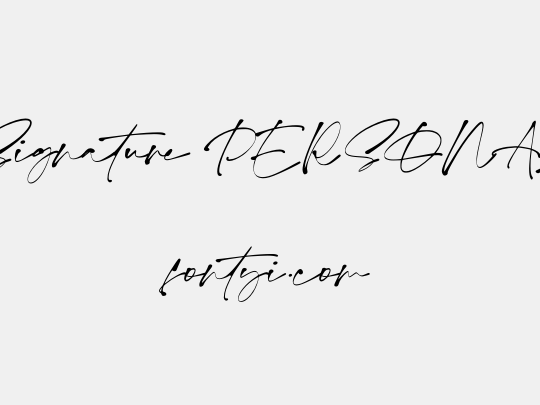Monita Signature PERSONAL USE