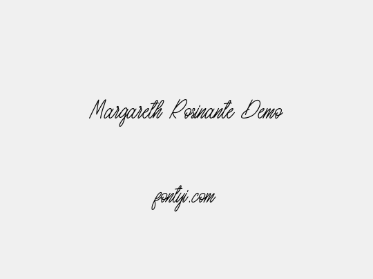 Margareth Rosinante Demo