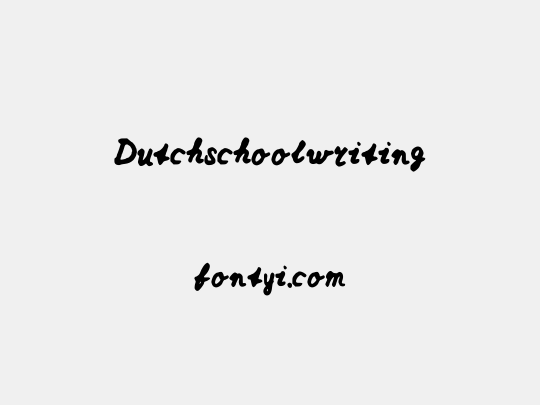 Dutchschoolwriting