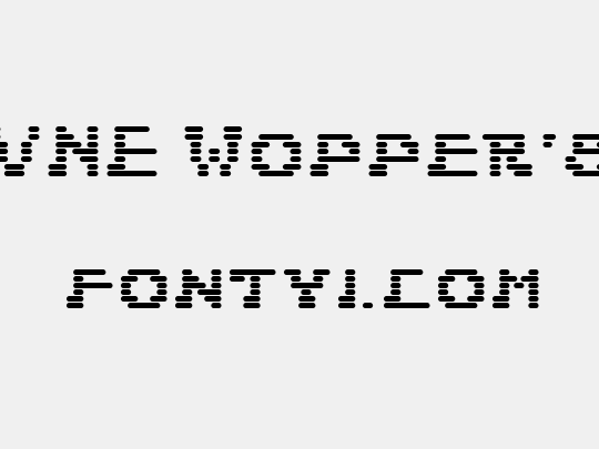 JVNE Wopper'83