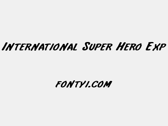 International Super Hero Exp