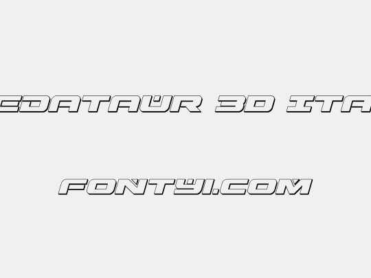 Predataur 3D Italic