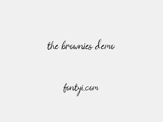 the brownies demo