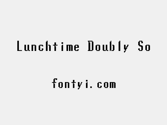 Lunchtime Doubly So