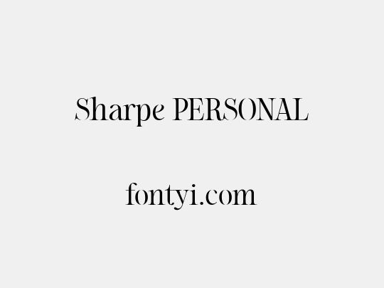 Sharpe PERSONAL