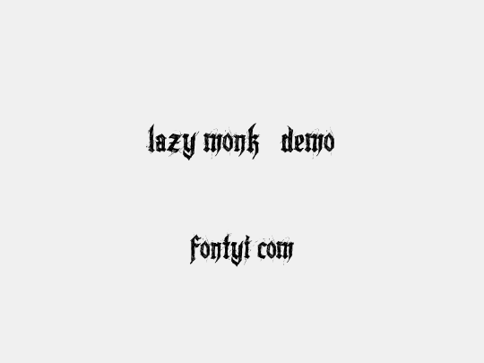 Lazy Monk - Demo