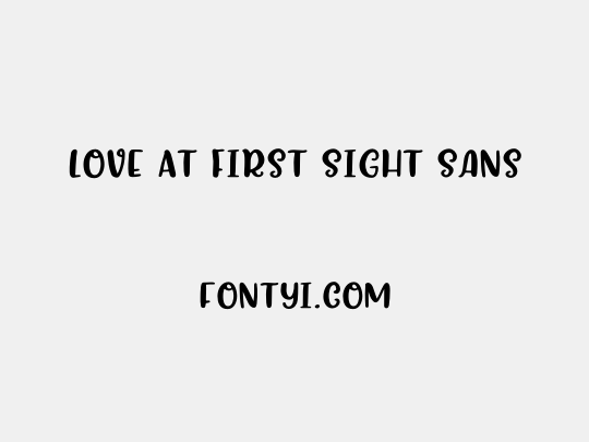 Love At First Sight Sans