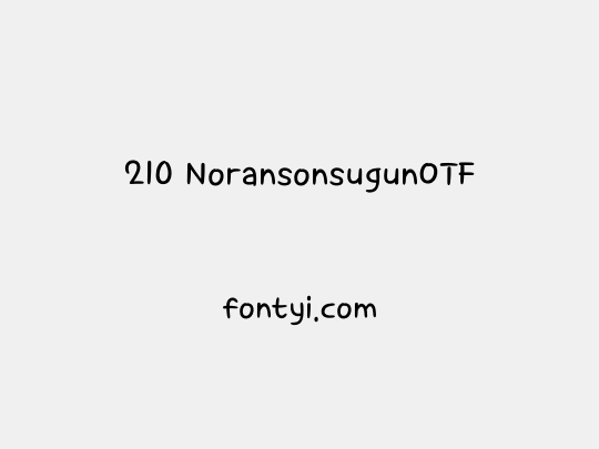 210 NoransonsugunOTF