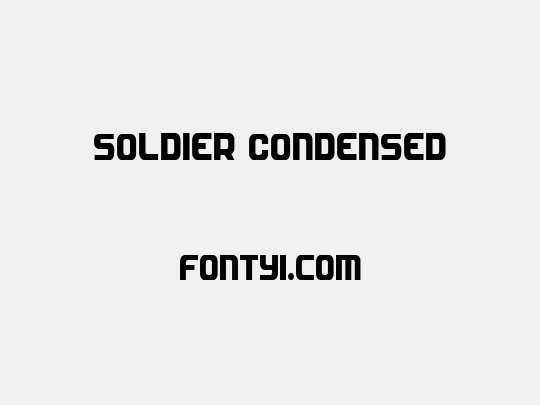 Soldier Condensed
