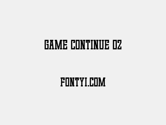Game Continue 02