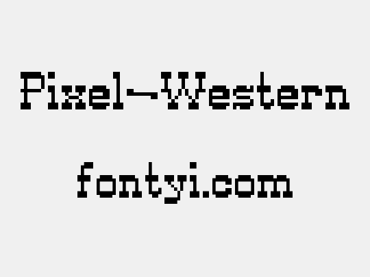 Pixel-Western