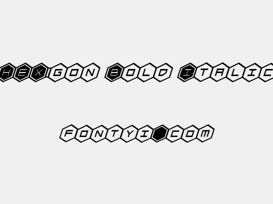 HEX:gon Bold Italic