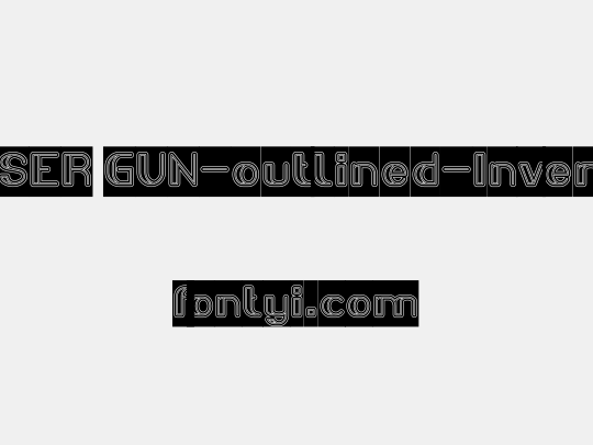 LASER GUN-outlined-Inverse