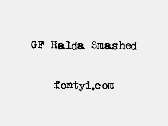 GF Halda Smashed