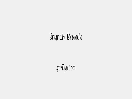 Brunch Brunch