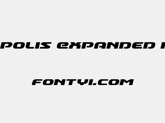 Annapolis Expanded Italic