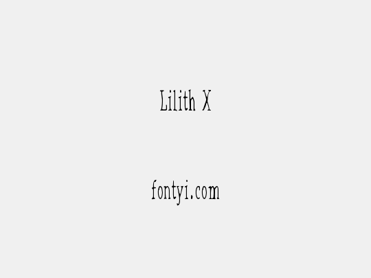 Lilith X