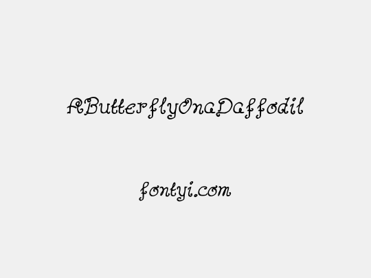 AButterflyOnaDaffodil