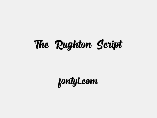 The Rughton Script