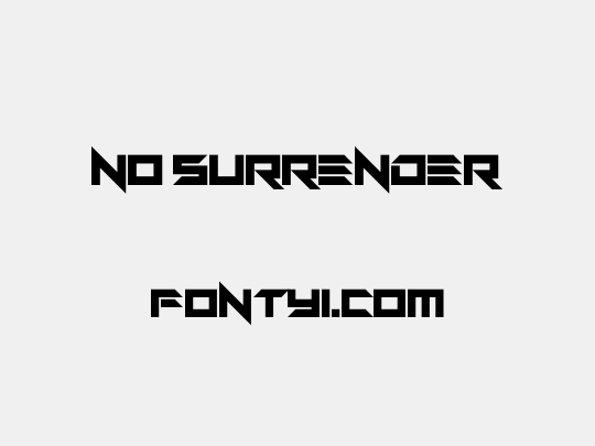 No Surrender