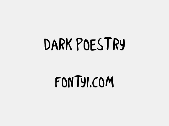 Dark Poestry