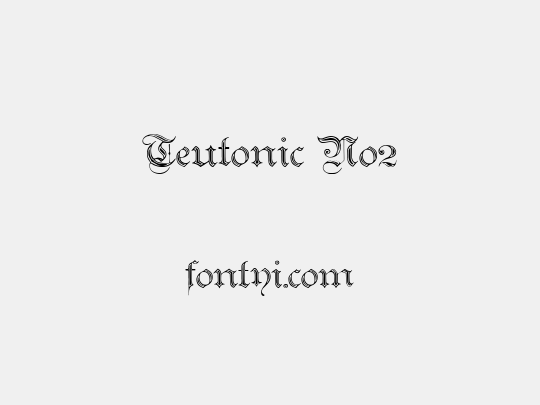 Teutonic No2