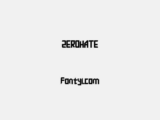 ZEROHATE