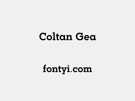 Coltan Gea