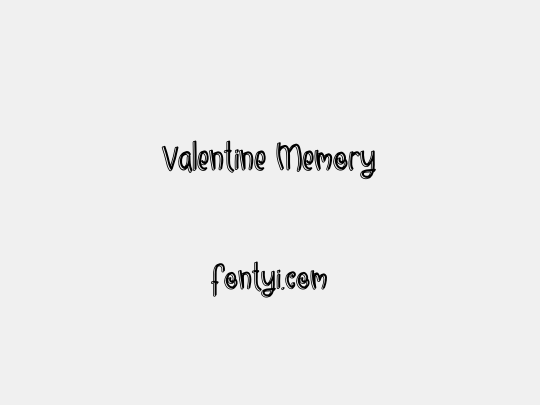 Valentine Memory