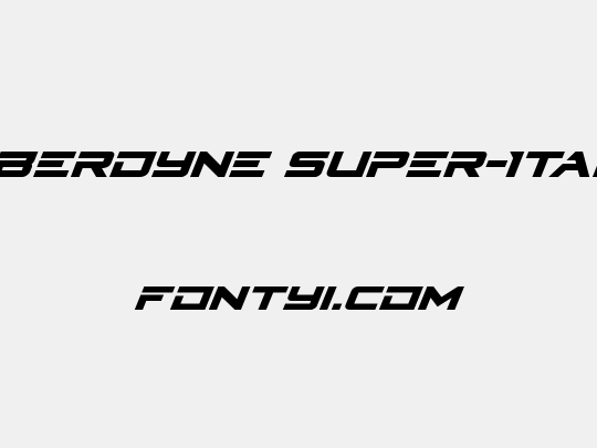 Cyberdyne Super-Italic