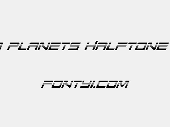 United Planets Halftone Italic
