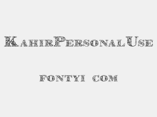 KahirPersonalUse