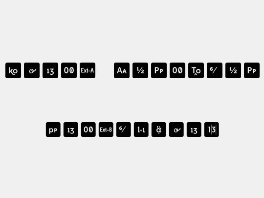 Icons OpenType