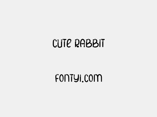 CUTE RABBIT