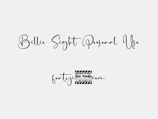 Billie Sight Personal Use