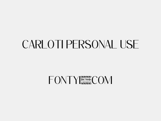 Carloti personal use