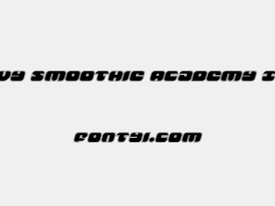 Groovy Smoothie Academy Italic