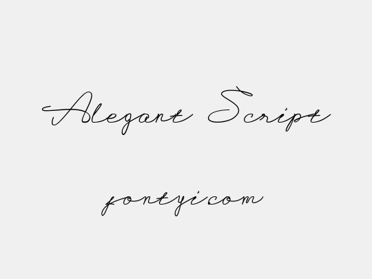 Alegant Script