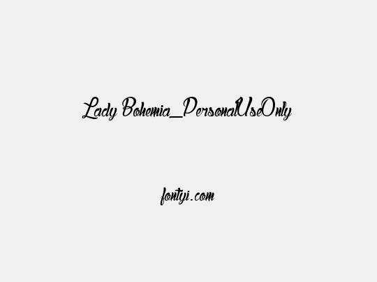 Lady Bohemia_PersonalUseOnly