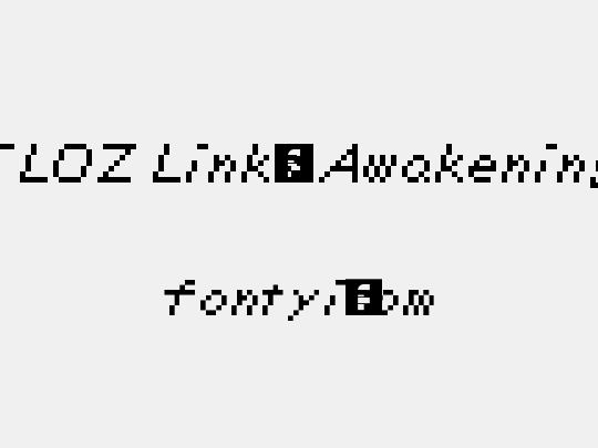 TLOZ Link's Awakening