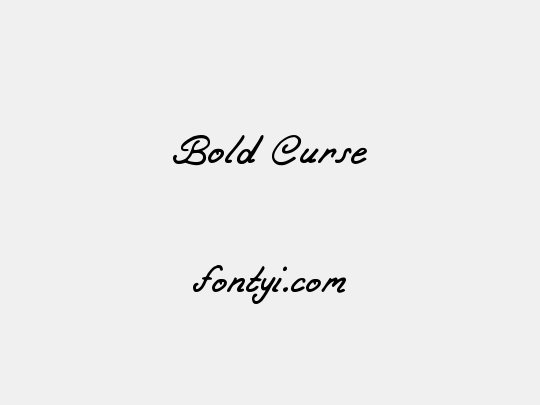 Bold Curse