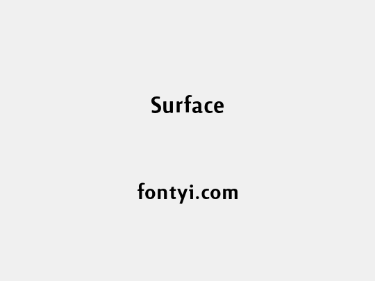 Surface