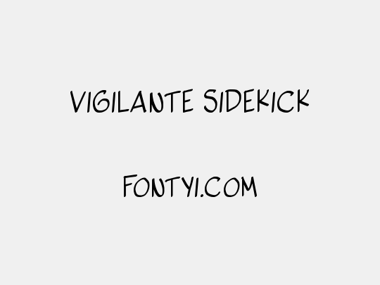 vigilante sidekick