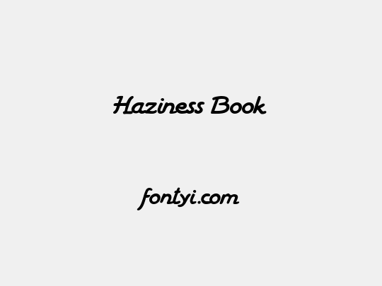 Haziness Book