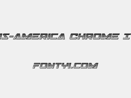 Trans-America Chrome Italic