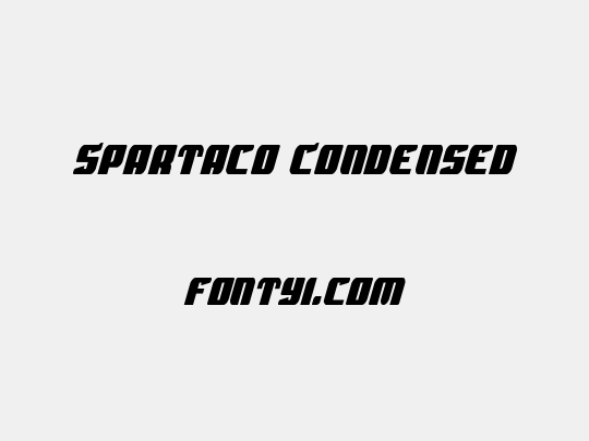 Spartaco Condensed
